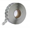 Fabric Adhesive dots, strong adhesive on one side, Ø 30mm, silver-grey